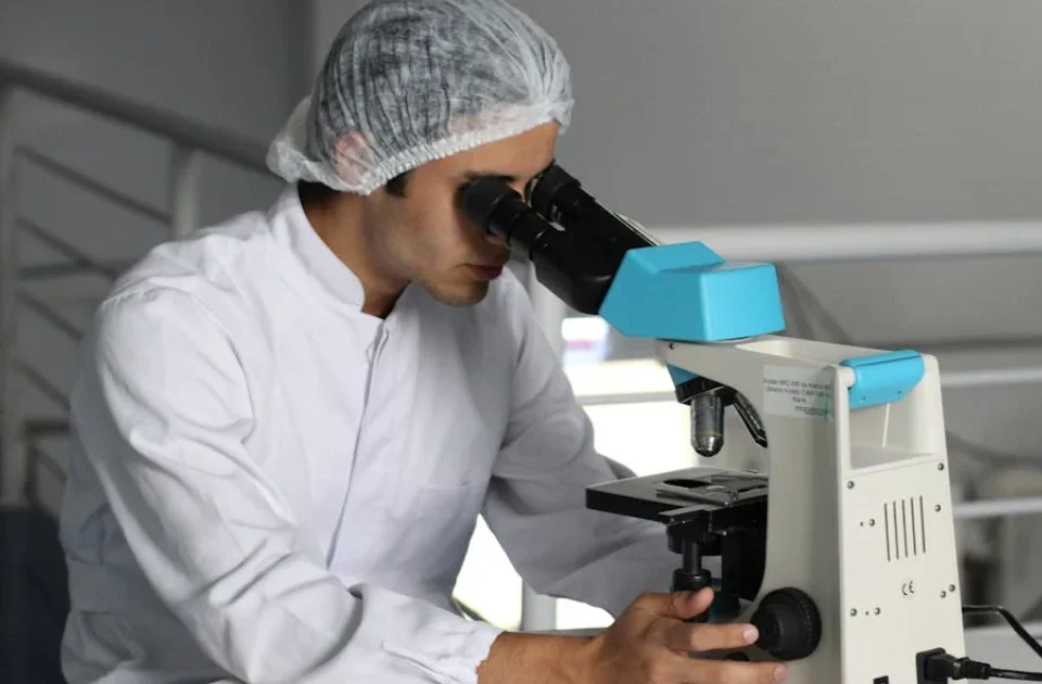 Médico veterinario haciendo uso de su especialidad veterinaria